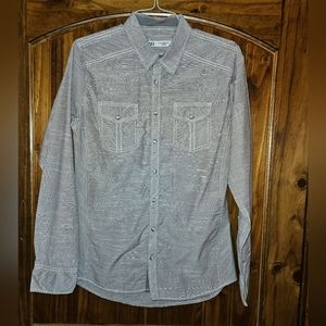 Men's Grayish Pink Snap Shirt BKE Large